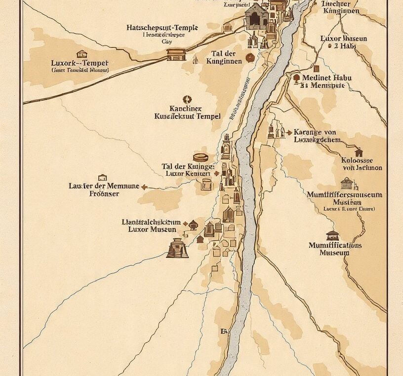 Luxor sehenswürdigkeiten Karte